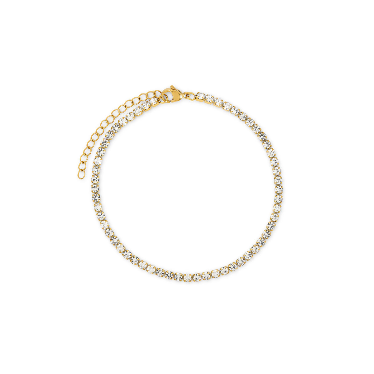 Gold Stone Chain Anklet