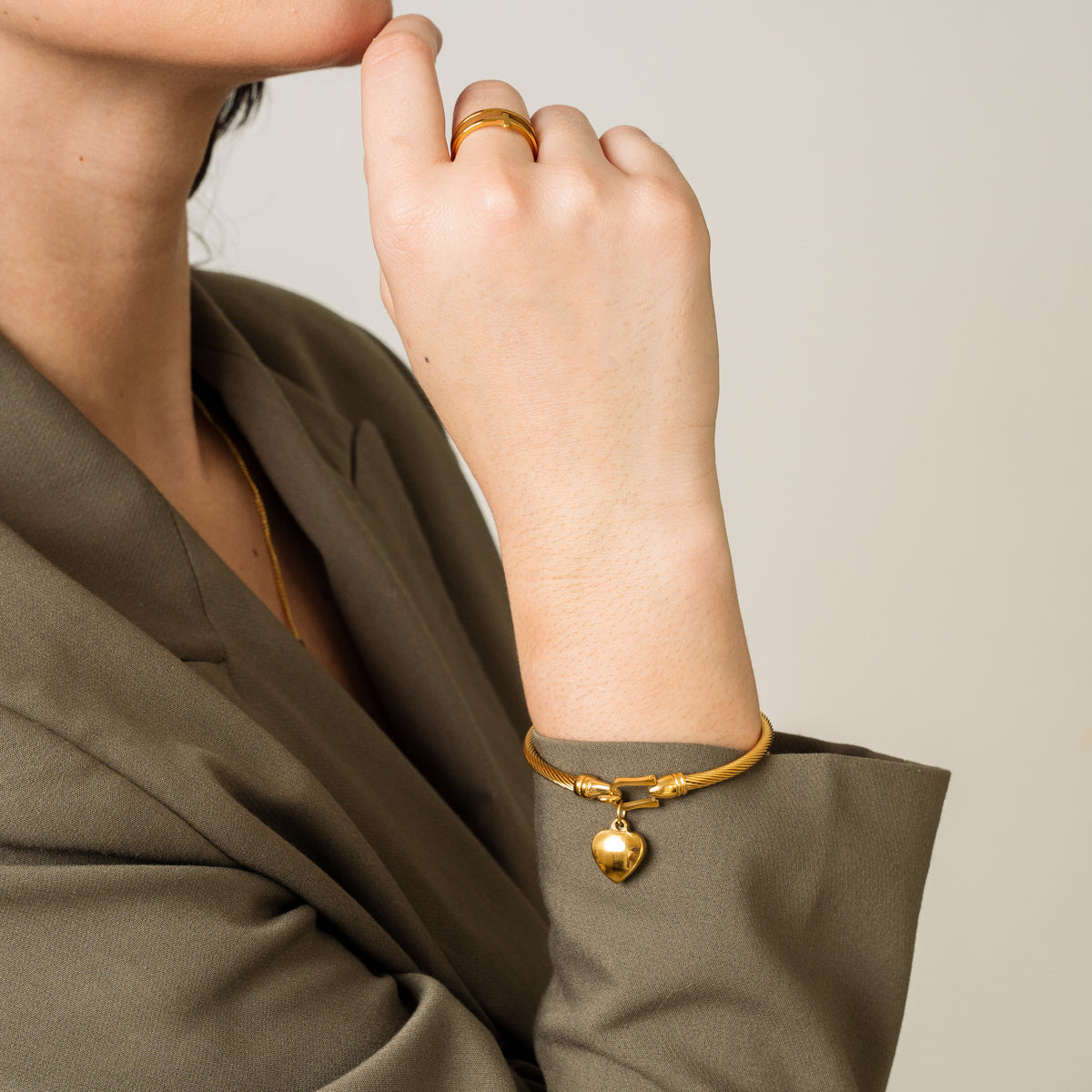 Gold Heart Bracelet
