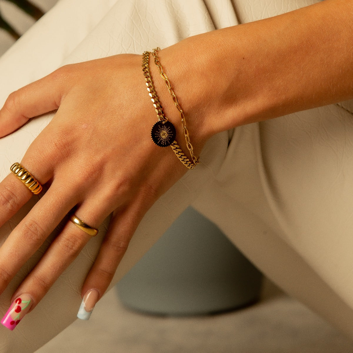 Gold Minimal Bold Ring