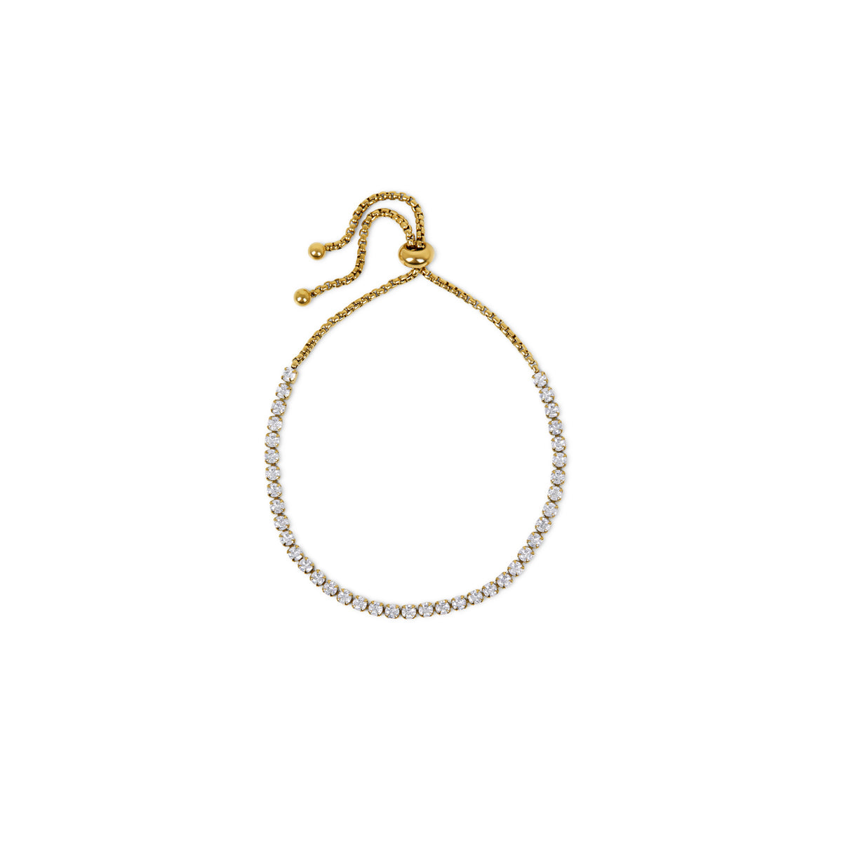 Gold Stone Chain Bracelet