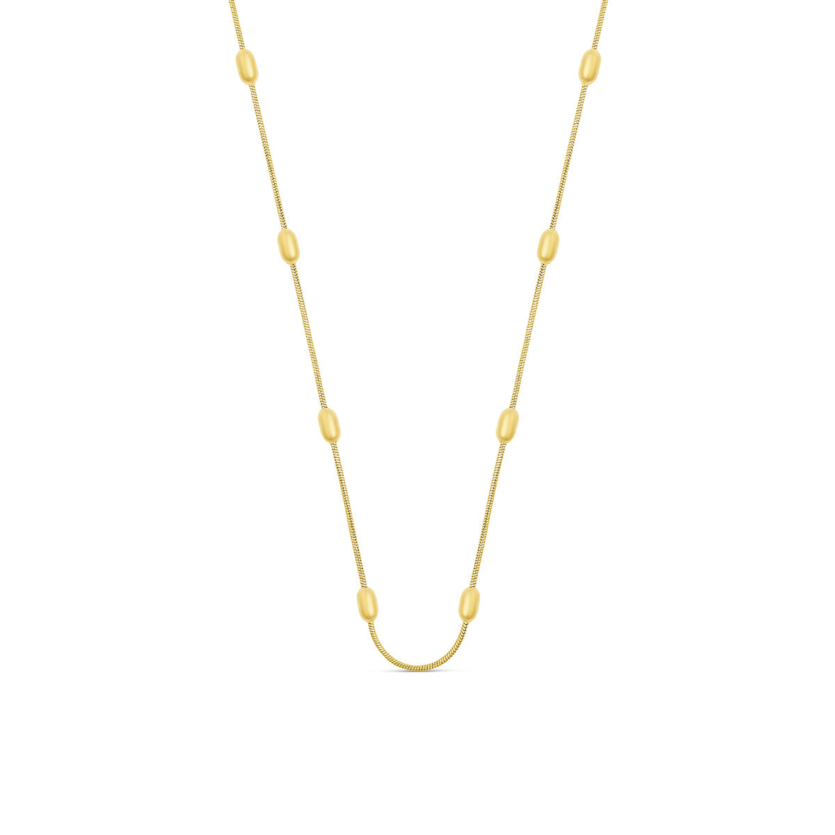 Gold Ball Detail Snake Chain