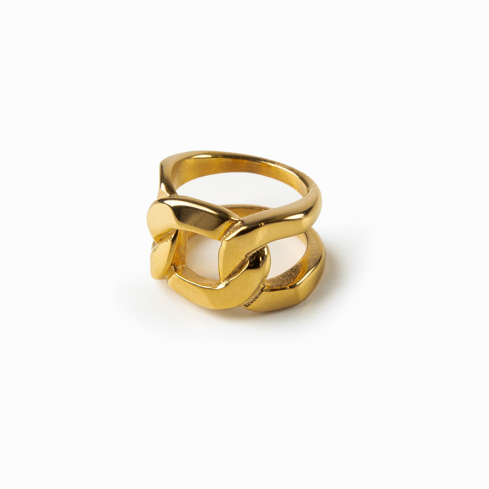Gold Duolink Chain Ring