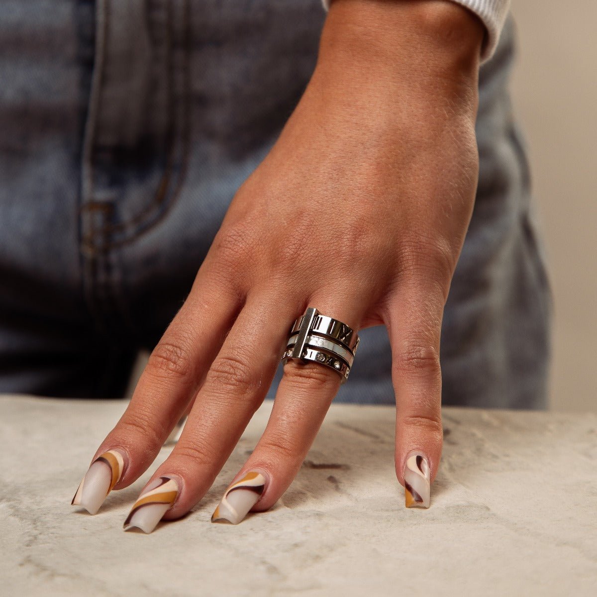 Triple Elegance Ring